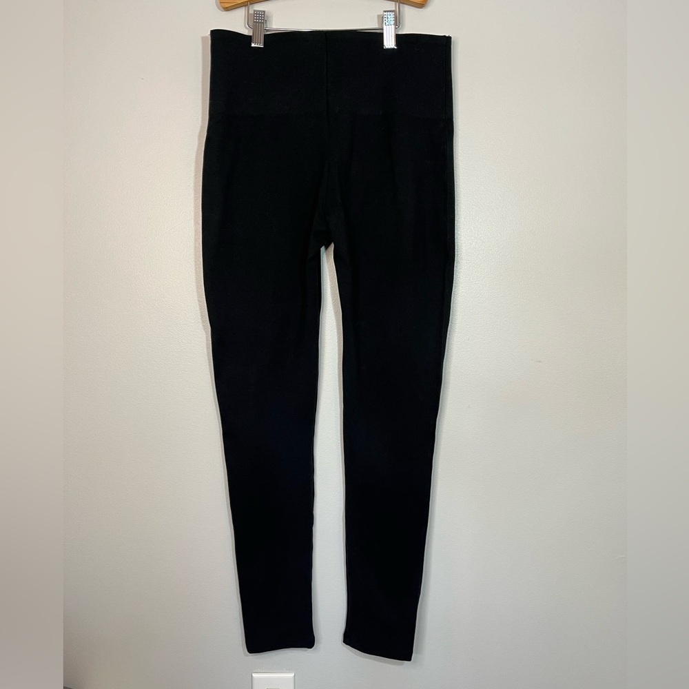 Spanx High Waist Body Shaping Matte Black Leggings Women’s Size L Large